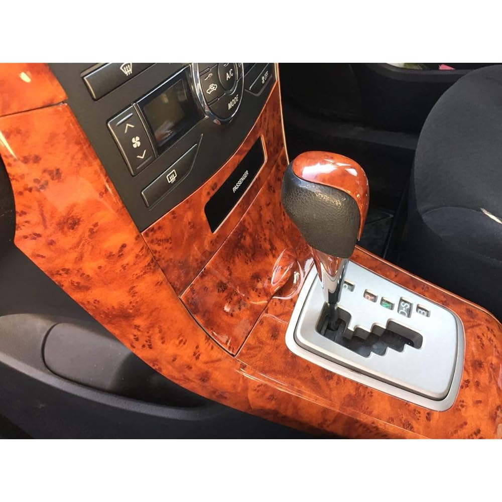 IDT Mini Waist Included 14 Series Corolla Fielder Interior Panel Wood Grain Air Conditioner Shift Console Cover 141 142 144