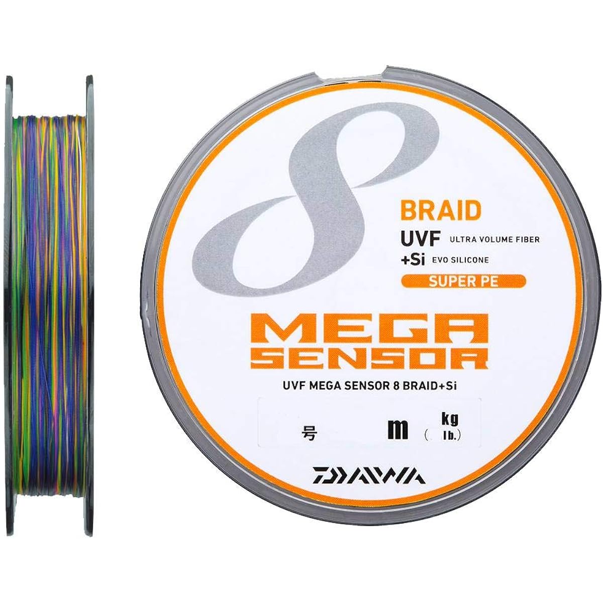 Daiwa PE Line UVF Mega Sensor 8 Blades + Si 150m No. 1.5 Multi Color