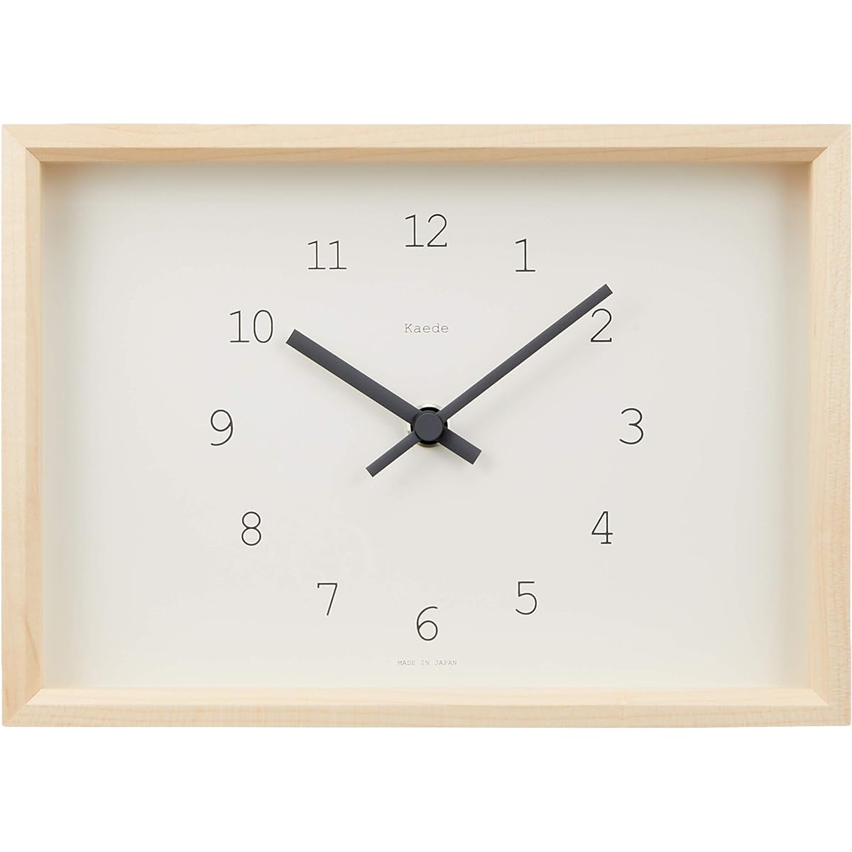 Lemnos Hanging Analog Maple Natural Wood White Kaede NY14-02 WH Lemnos w242 x h172 x d50mm
