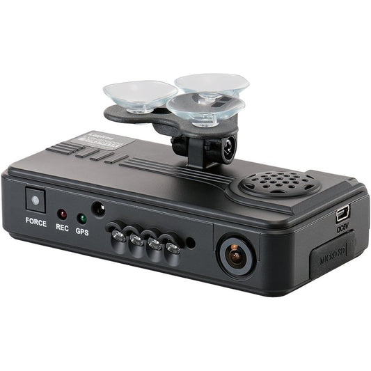 Logitec Drive Recorder Continuous Recording + Shock Detection + Manual Recording Equipped with GPS 2 Cameras Compatible with microSDHC LVR-SD500GBK