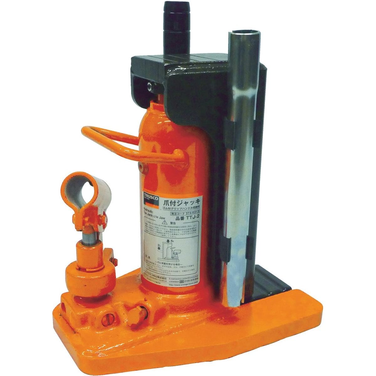 TRUSCO Jack with Claw Handle Storage Type 1.2t TTJ-1.2