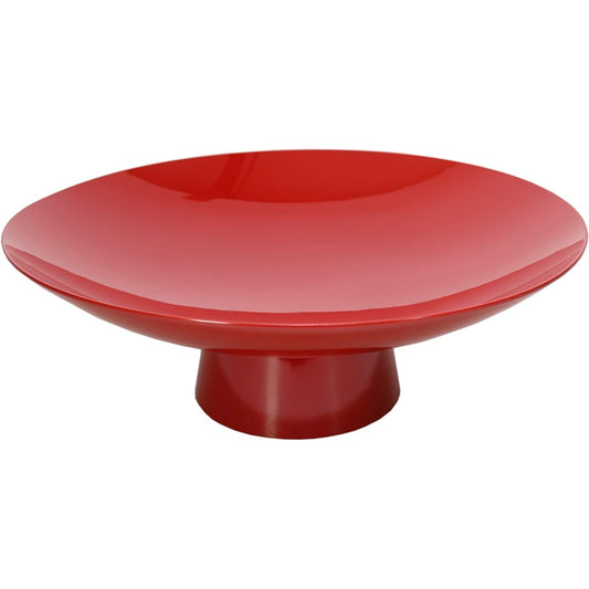 Serving vessel Vermilion large sake cup serving vessel (perforated plate sold separately) 4 dimensions [42.3φ x 14.7cm] Thermosetting resin (melamine or urea resin) (7-706-1) Restaurants, inns, Japanese tableware, restaurants, commercial use