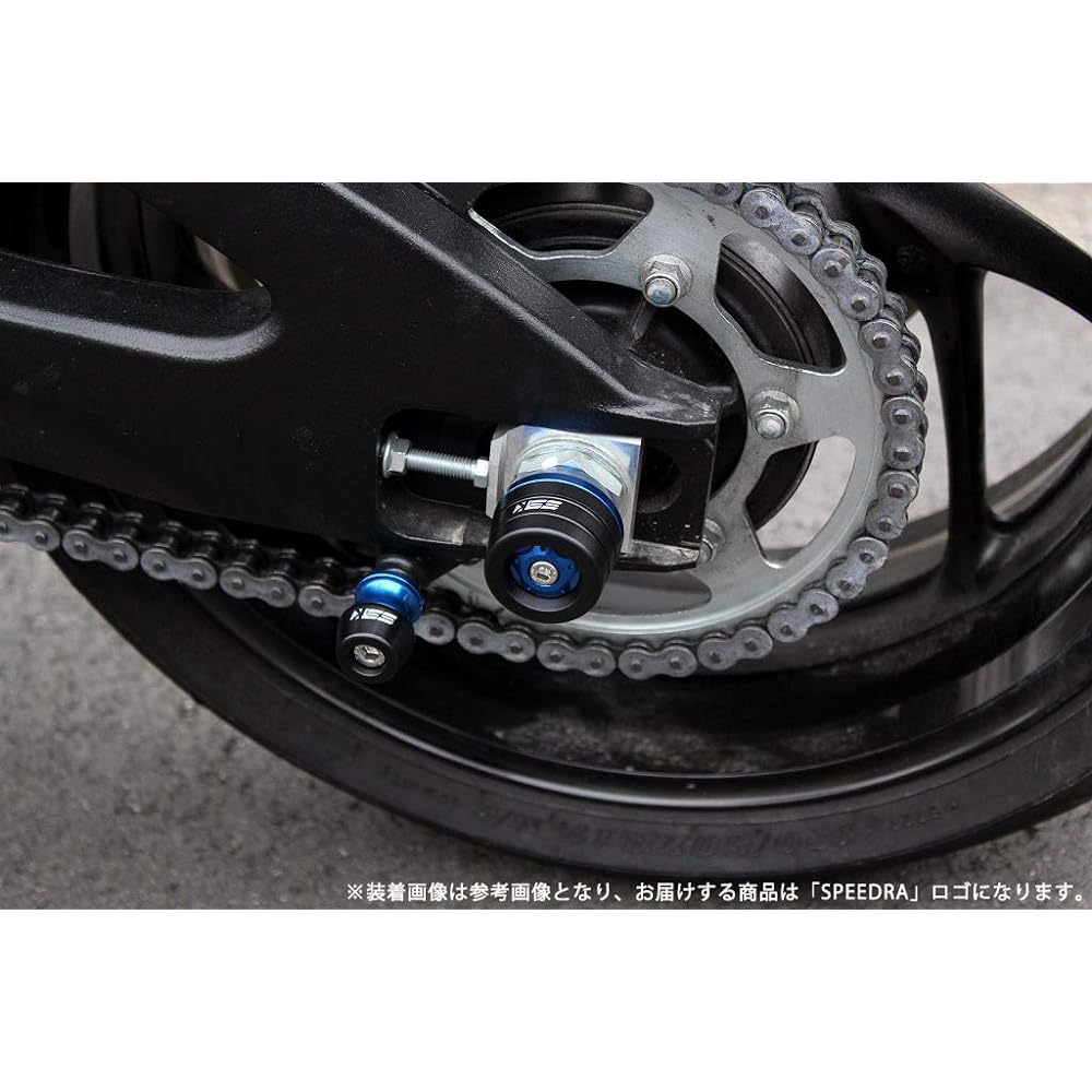 SSK Rear Axle Slider Color: Blue SUZUKI GSX-S1000 2015- GSX-S1000F 2015-