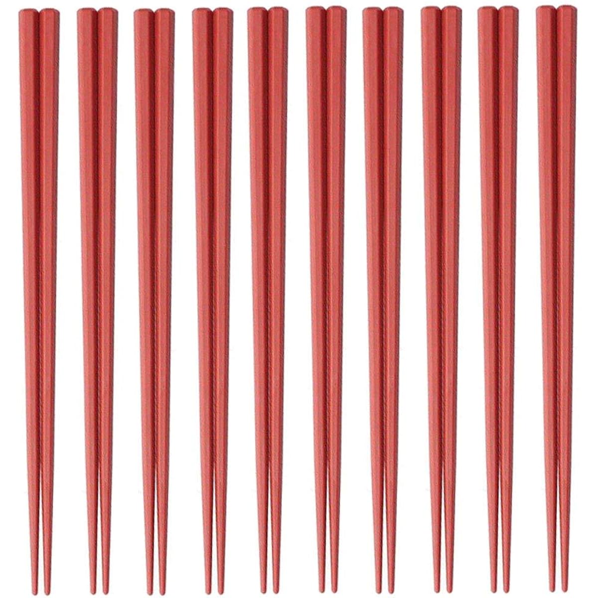 Daikoku Kogyo SPS reusable chopsticks 23cm hexagonal (red) 100 pieces