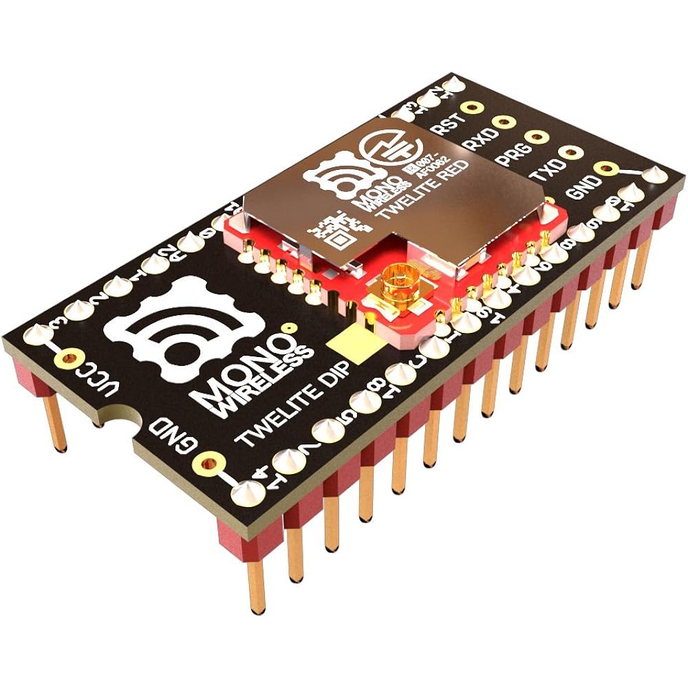Mono Wireless Wireless Microcomputer High Output Type TWELITE RED DIP Coaxial Connector with Pin Header