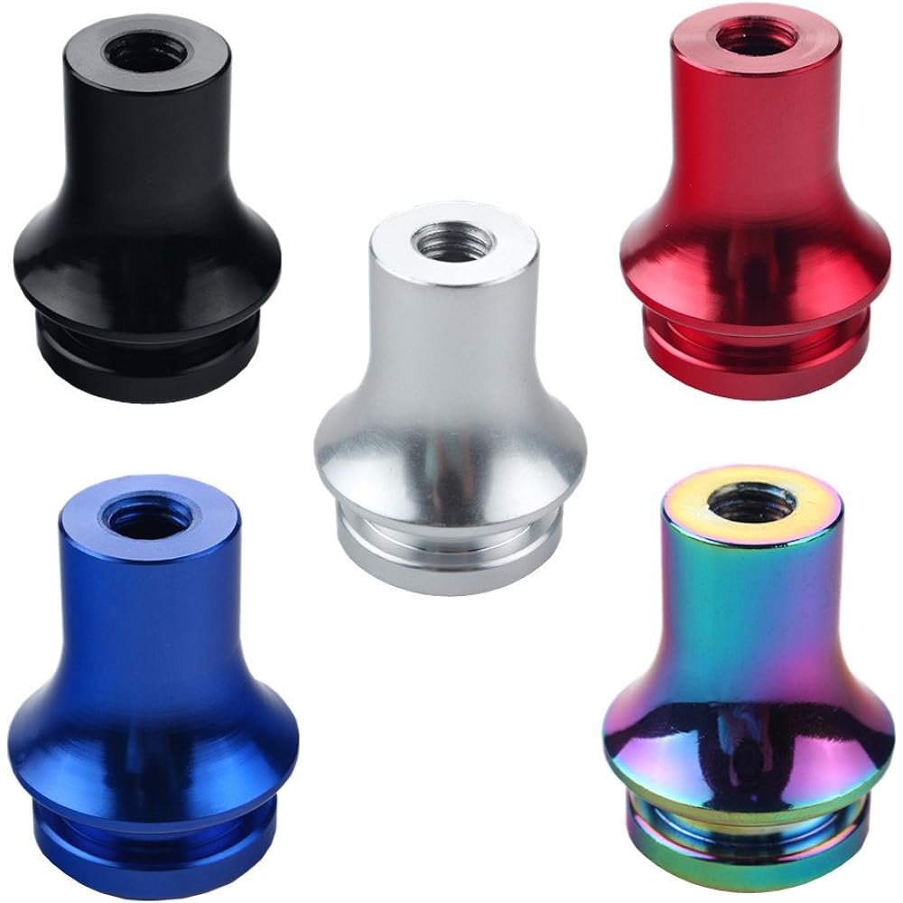 DEWHEL Shift Knob Boots Retainer/Adapter Manual Gear for Shift Lever 10 × 1.5 Blue DE-6008BL