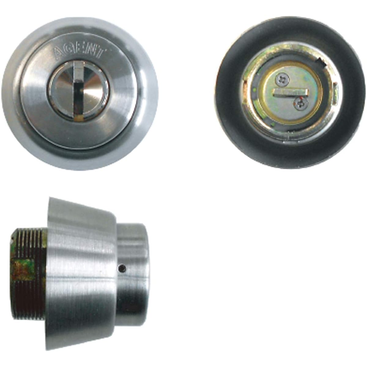AGENT Dimple Key MIWA Replacement Cylinder with 4 Keys Silver [Product Number: LS4-BH]