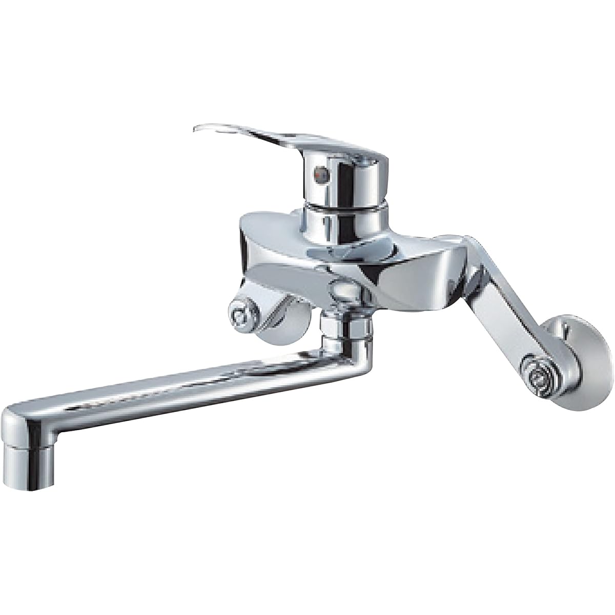 SANEI single mixer faucet for kitchen, all plated, eco-saving, for cold regions K1712E2K-13