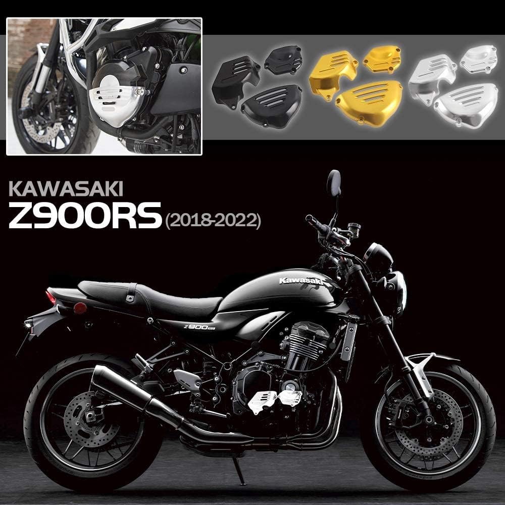 FATExpress Motorcycle CNC Aluminum Engine Guard Stator Cover Side Protection Frame Slider Z900RS Z900 RS 2018 2019 2020 2021 2022 2023 Compatible Bike Parts (Black)