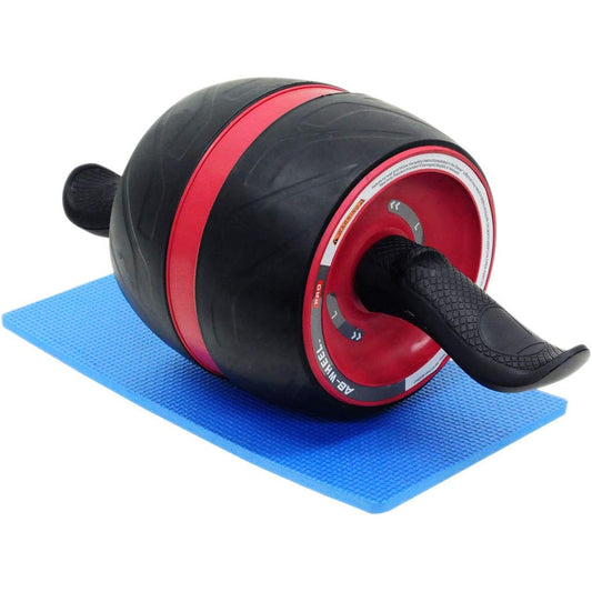 UPstore Abdominal Roller for Beginners with Mat, Quiet, Recommended for Women, Equipped with Assist Function, Abdominal Muscle Strengthening Machine, Double Wheels, Large Wheel Width, You Can Put Your Weight on It with Confidence