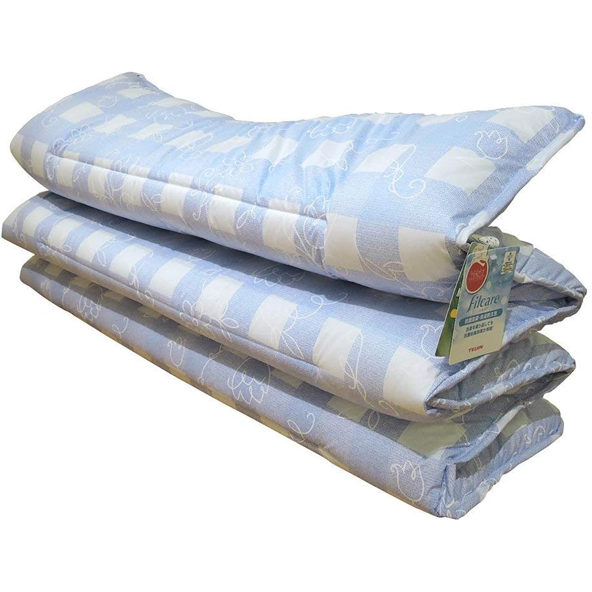 Sleeping Beauty Lightweight Washable Mattress Single Cute Blue Six-fold Type Compact Made in Japan Teijin Washlon Polyester