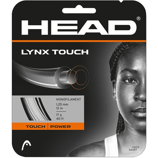 Head HEAD Tennis Gut Single-lined Lynx Touch (LYNX TOUCH) 125 Transparent Black 281042 (125t)