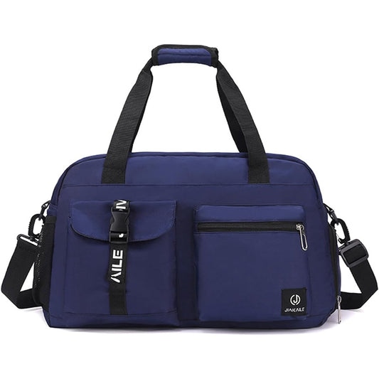 Yaratee Stylish Boston Bag Large Capacity 35L 4way Sports Bag Gym Bag Shoe Storage School Travel Bag Outdoor Travel Bag Carry-on Bag Women's Men's Travel Bag Carry-on Lightweight Yoga Golf Swimming Bag Wet and Dry Separation Waterproof Navy Blue