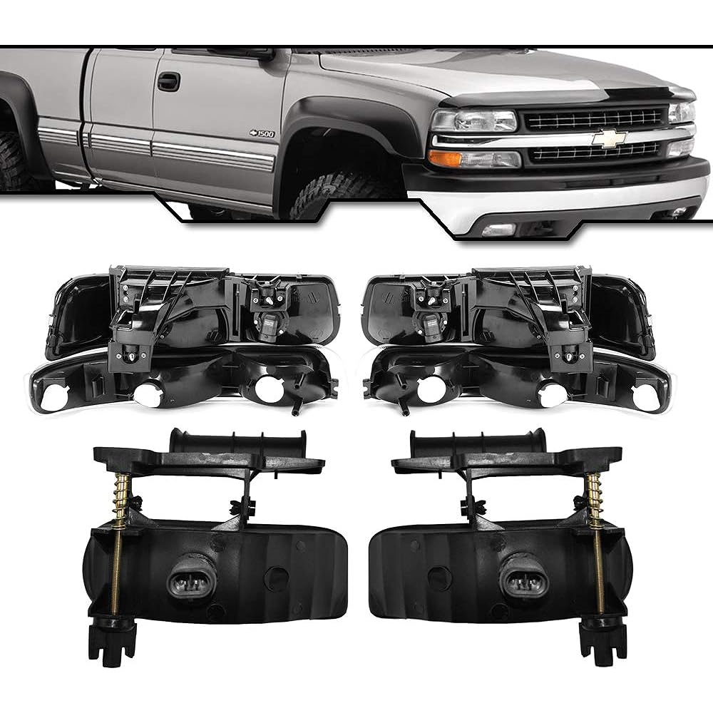 EPIC Lighting OE Equipment replacement Headlight signal marker light fog light 1999-2002 Silvarad Classic 2000-2006 Subarbantho [6 pieces] Combo set