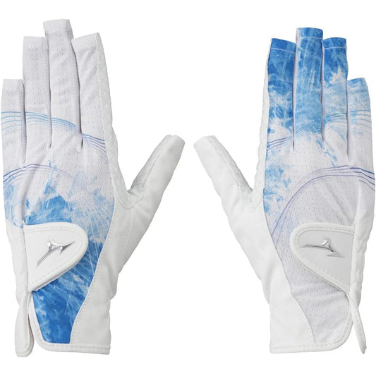 MIZUNO Golf Gloves Double Grip Cool Women's Flat side: Synthetic leather + silicone processing / Instep side: Synthetic leather + mesh (cool contact material)