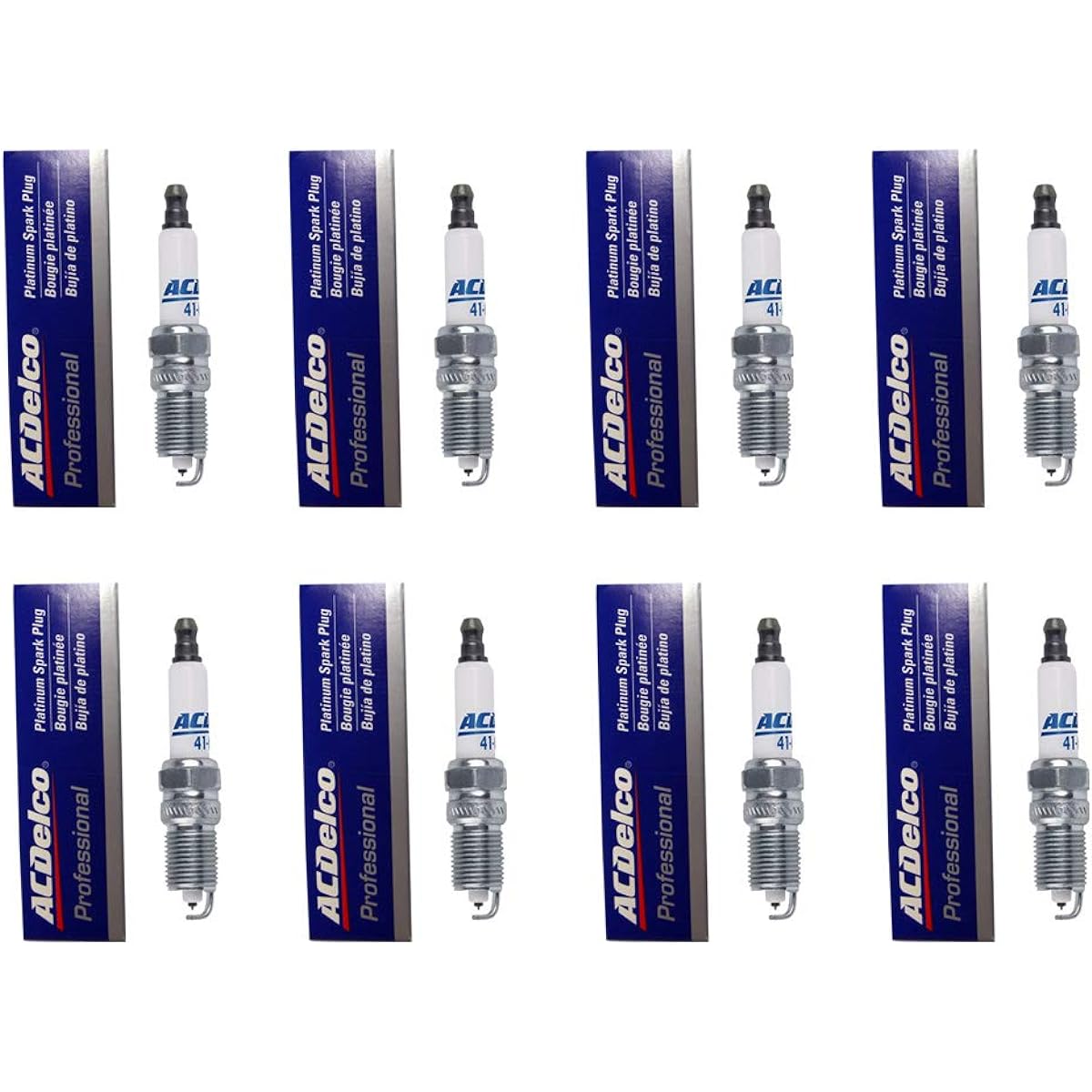 ACDELCO 41-962 Professional Platinum Spark Plug (8)