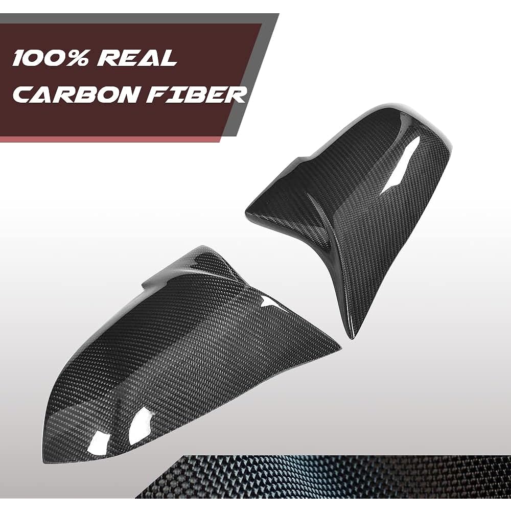 GAOFEILTF Carbon Fiber Mirror Cap Cover BMW F30 F22 F23 F31 F32 F33 F33 F36 F87 M2 X1 E84 Side Door Back Mirror Cap Trim Accessories directly replaced