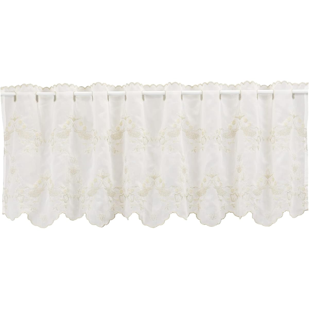 Kawashima Textile Cercon Morris Design studio Morris Design Studio Cafe Curtain Strawberry Thief Beige 142 x 45cm DW1702 Washable Classic