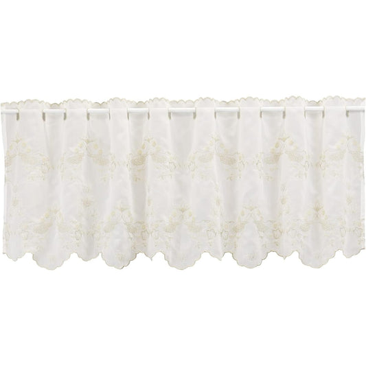 Kawashima Textile Cercon Morris Design studio Morris Design Studio Cafe Curtain Strawberry Thief Beige 142 x 45cm DW1702 Washable Classic