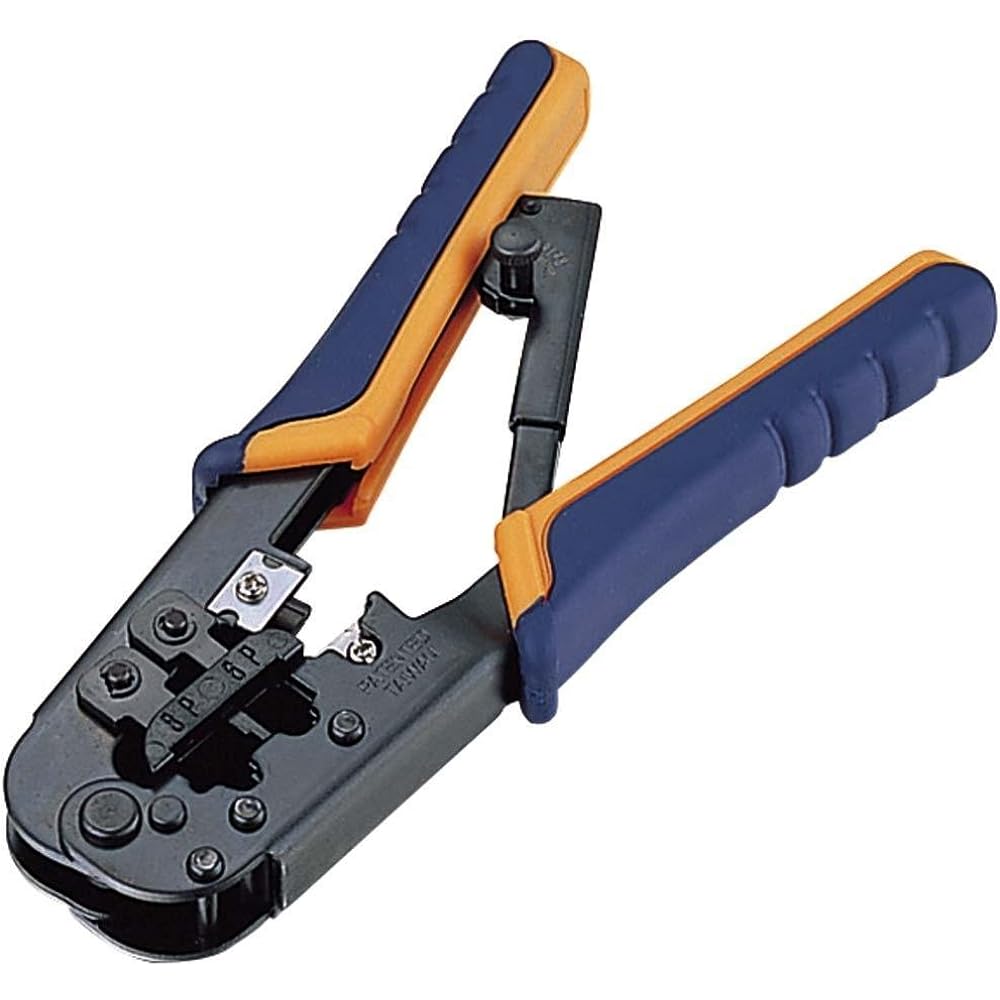 ELECOM Ratchet Type RJ45 Connector Crimping Tool LD-KKTR