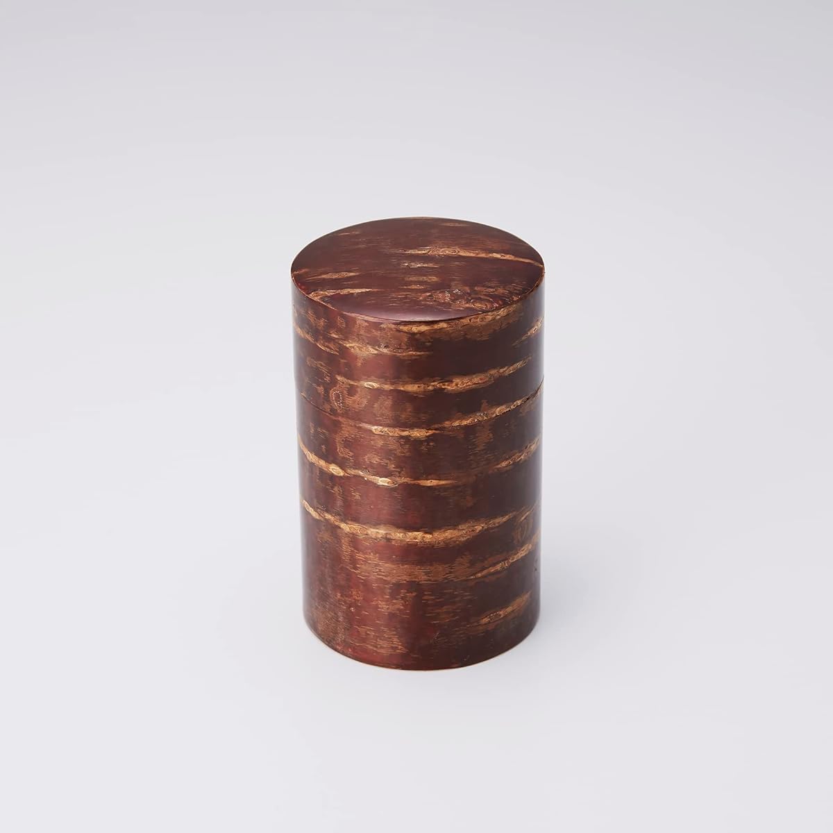 Tomioka Shoten Birch Crafts Leather Tea Caddy Plain M 002109