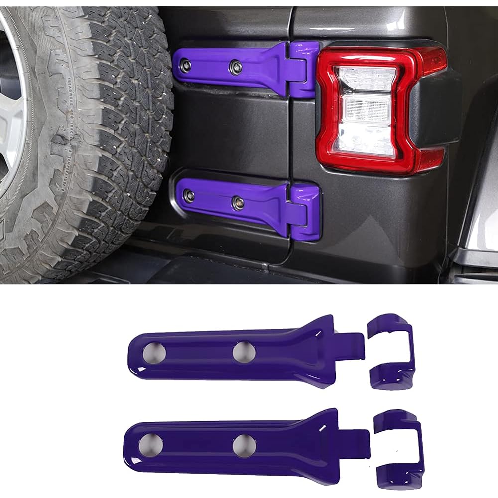 Purple car ABS tail gate hinged kit cover decoration trim jeep rangler for JL 2018-2021