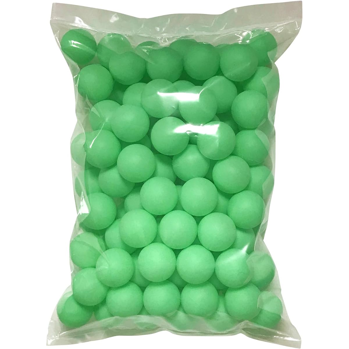 TAKASUE Ping Pong Balls Recreational Table Tennis Balls Plastic Balls Plain Light Green 100 Pieces