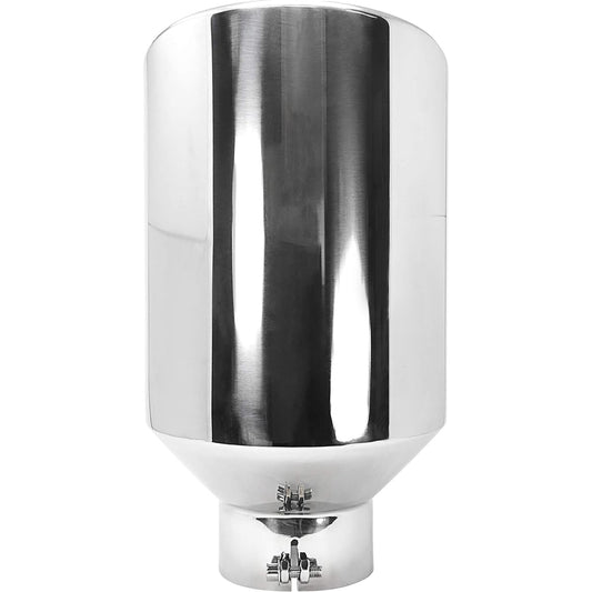 RP REMARKABLE POWER 5 inch inlet 10 inch outlet length 18 inch stainless steel roll edge diesel exhaust chip EXT39