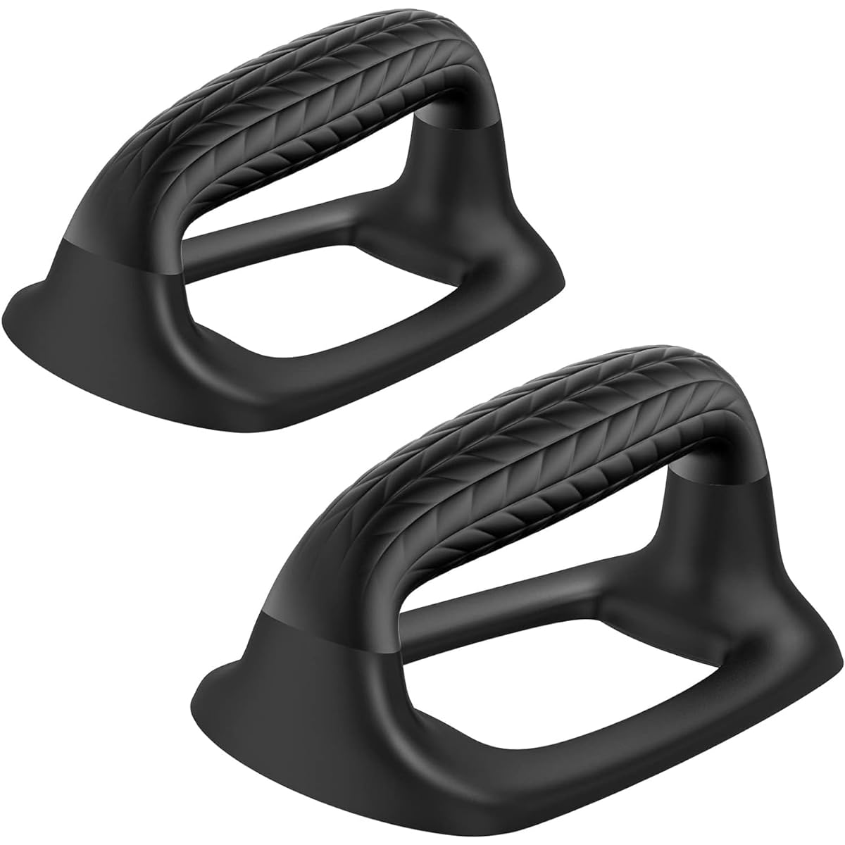 SELEWARE Push Up Bar Push Up Stand Handstand Bar Soft Rubber Handle Provides Comfortable Grip for Gymnastics Fitness Floor Strength Training Stability and Sturdy Structural Support 500 lbs Black