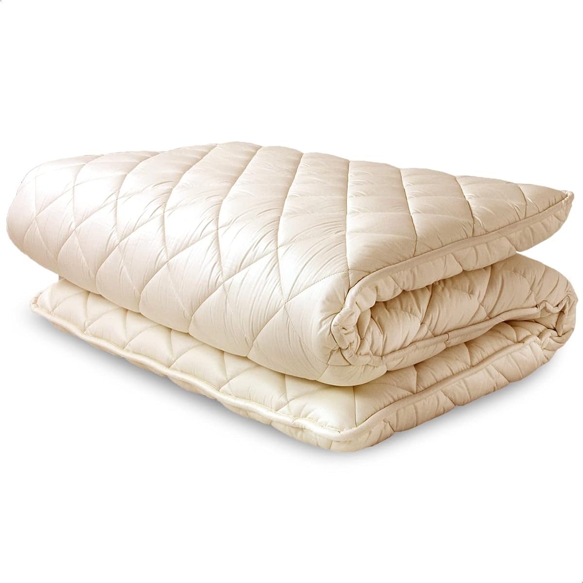 Tansu no Gen Mattress, Single, Made in Japan, Teijin Mighty Top 2ECO, Dust Mite, Antibacterial, Odor Resistant, Firm Cotton, 3-Layer Futon, Unbleached, 22200040 00 (78112)