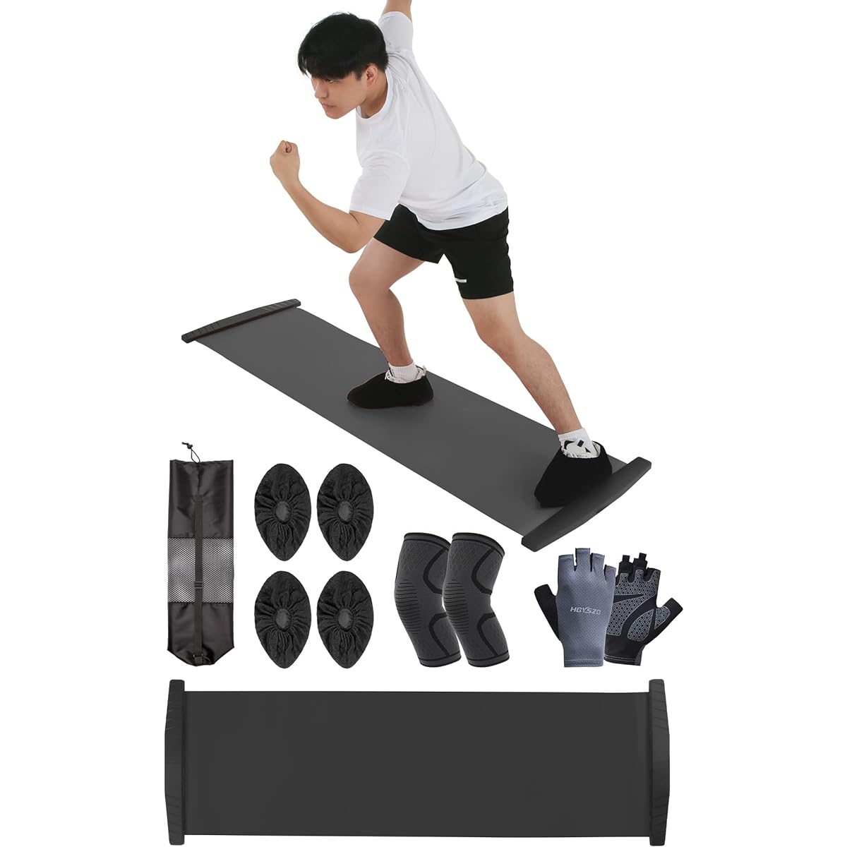 Lifning Slide Board Slide Board Sliding Board Home Training Equipment Slide Board Training Core Balance Diet Slider Board Skating Training Strength Skating Board Lower Body Strengthening Core Training Slide Board Diet Easy to Carry 180cm