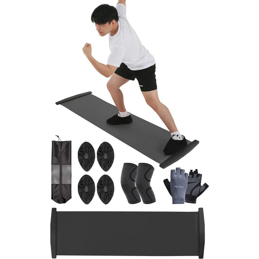 Lifning Slide Board Slide Board Sliding Board Home Training Equipment Slide Board Training Core Balance Diet Slider Board Skating Training Strength Skating Board Lower Body Strengthening Core Training Slide Board Diet Easy to Carry 180cm