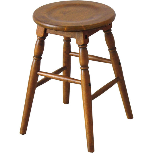 Market low stool hommage Width 32x Depth 32x Height 45cm Brown Natural wood HMS-2666BR