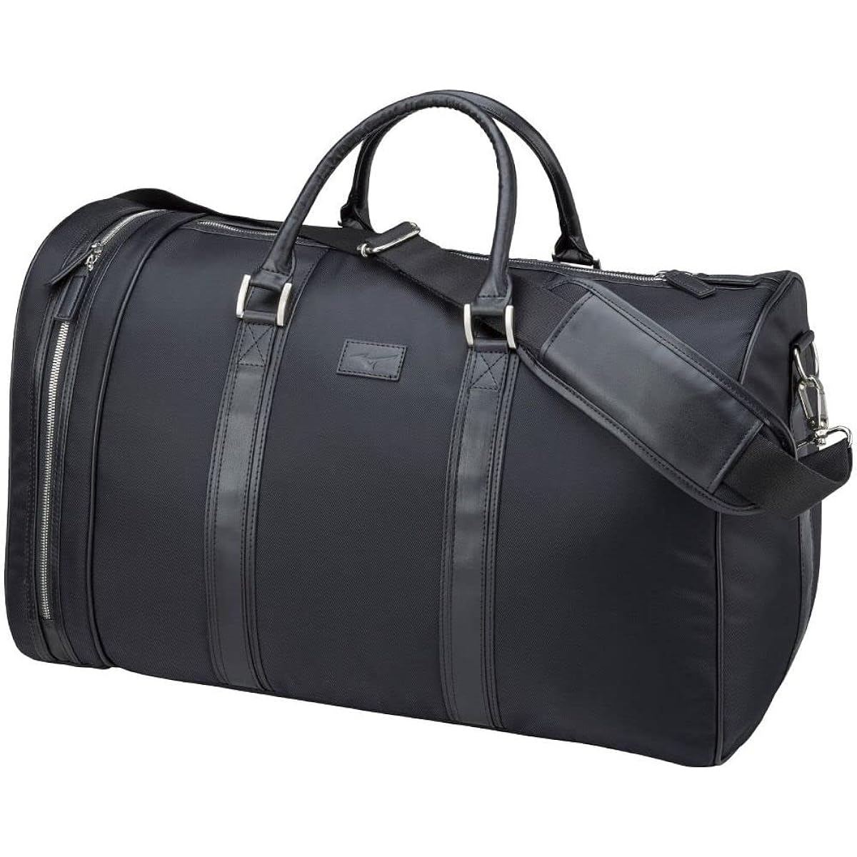 MIZUNO Golf Boston Bag with Side Pocket Men's L50 x W26 x H31cm Approx. 38L Black 5LJB2202
