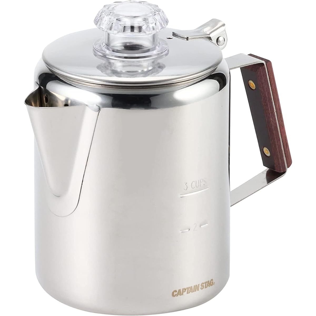 CAPTAIN STAG Coffee Pot Percolator 18-8 Stainless Steel M-1224/M-1225/UW-3531