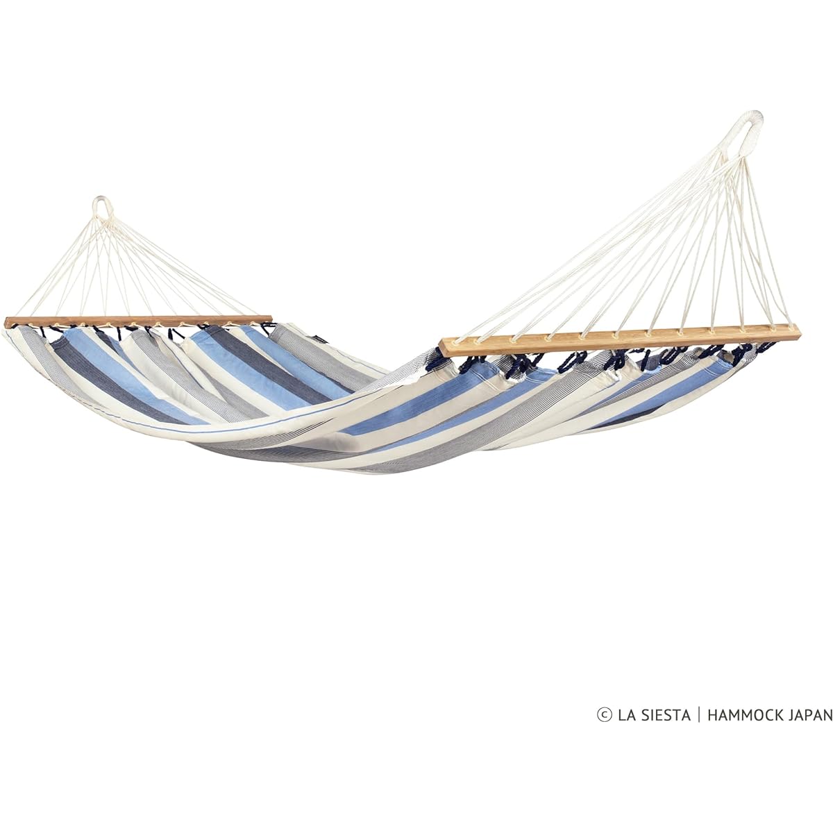 LA SIESTA Hammock with bar single size Alisio [for 1 person] Hamactex for outdoor use ALR14 (Seasalt ALR14-13)