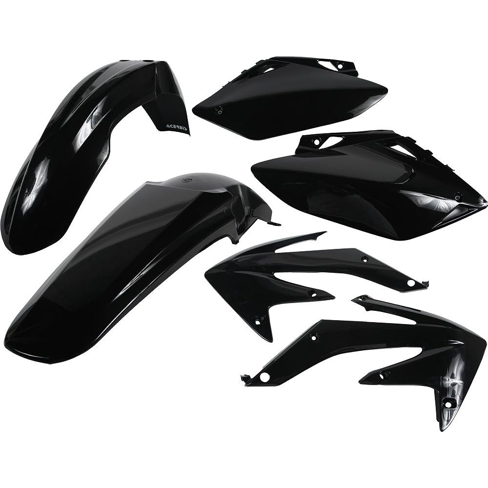 Acerbis Plastic Kit (Black) 05-06 Compatible with Honda CRF450R