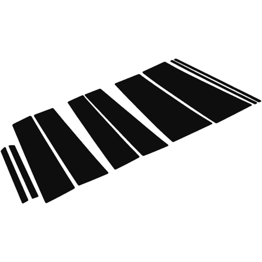 BRIGHTZ Step Wagon RK1 RK2 Super Mirror Stainless Steel Black Plated Pillar Panel No Visor 10PC [PIL-BLA-209] RK K1 K2 1 2 5060