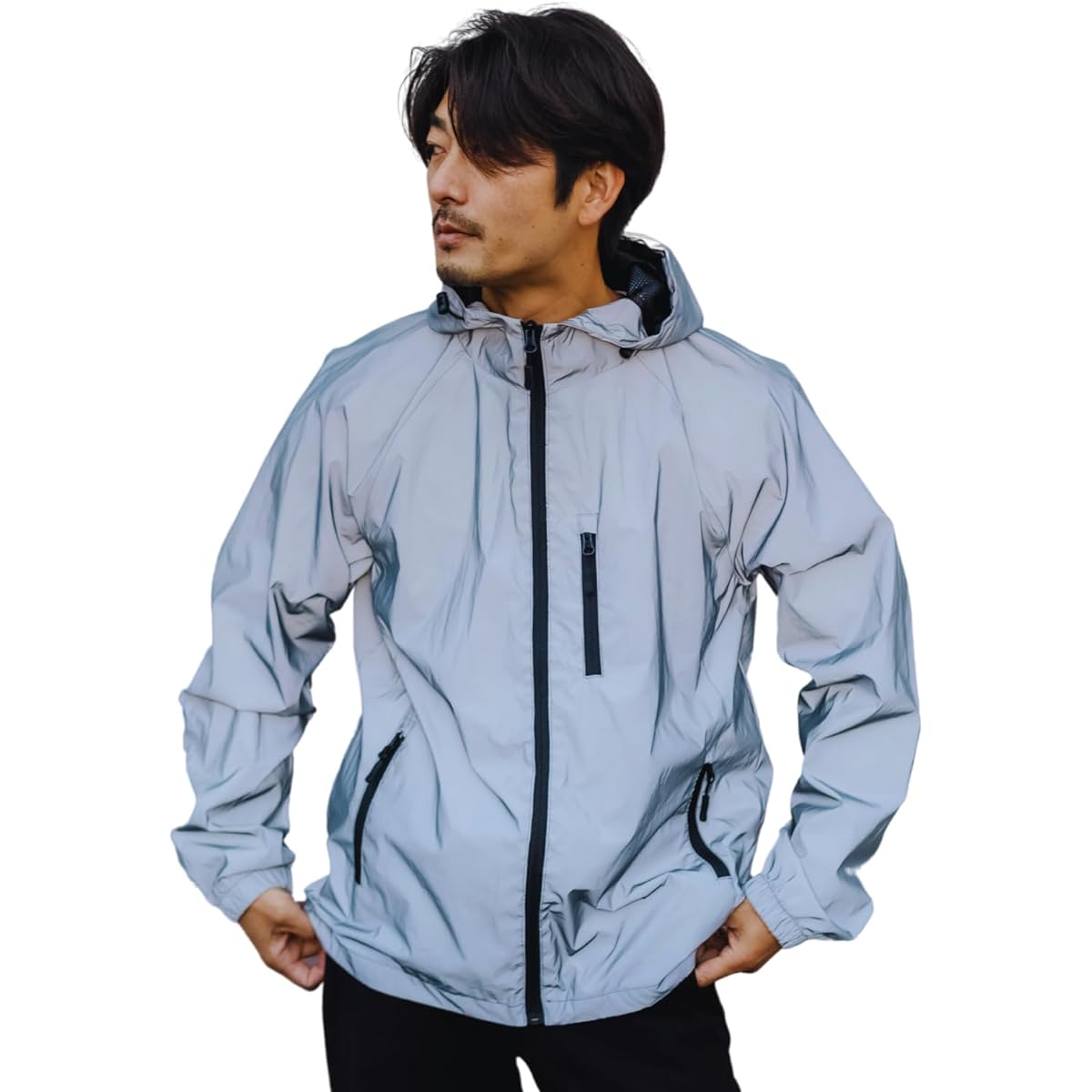 [Pika Jacket] Reflective jacket that shines to protect your loved ones from accidents in the dark, disaster prevention, outdoor, reflective plate, safety clothing, walking at night, visibility, reflective, reflective jacket, crowdfunding, Makake