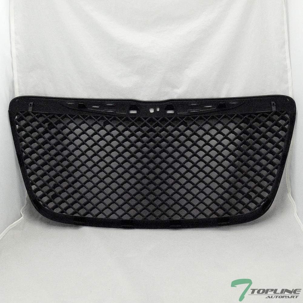 TLAPS 742249641645 Chrysler 300 / 300C 2011-2014 Gloss Black Mesh Front Bumper Grill