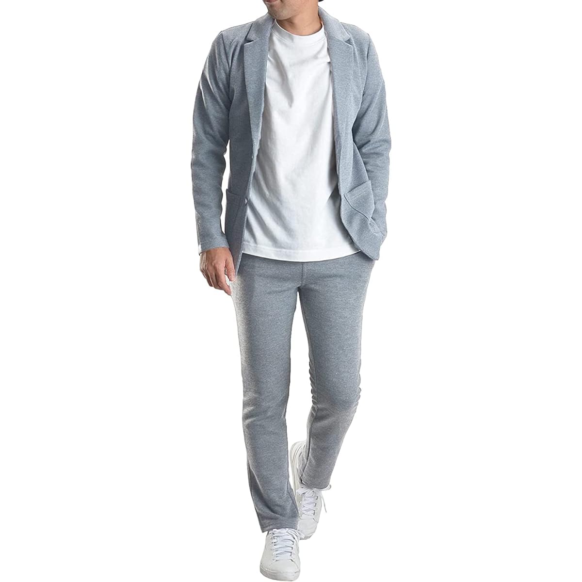 [Richard & Neil] Father's Day Inspiring Stretch 360° Punch Setup Suit Stretch Lightweight Men's Home Telework Top and Bottom Set Pants Casual Suit Large Size Loungewear