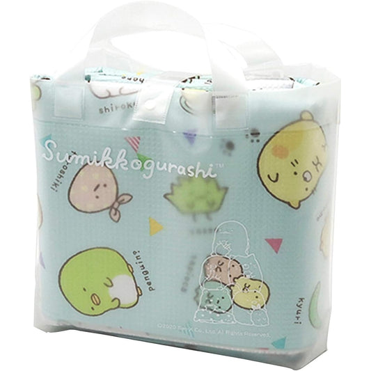 Asahi Koyo Sumikko Gurashi Cushion Mat Leisure Sheet, For 4 to 5 people, Height 180 x Width 180cm, 3-layer structure, Waterproof effect, Soft sitting comfort, Blocks cold and moisture, Handbag included