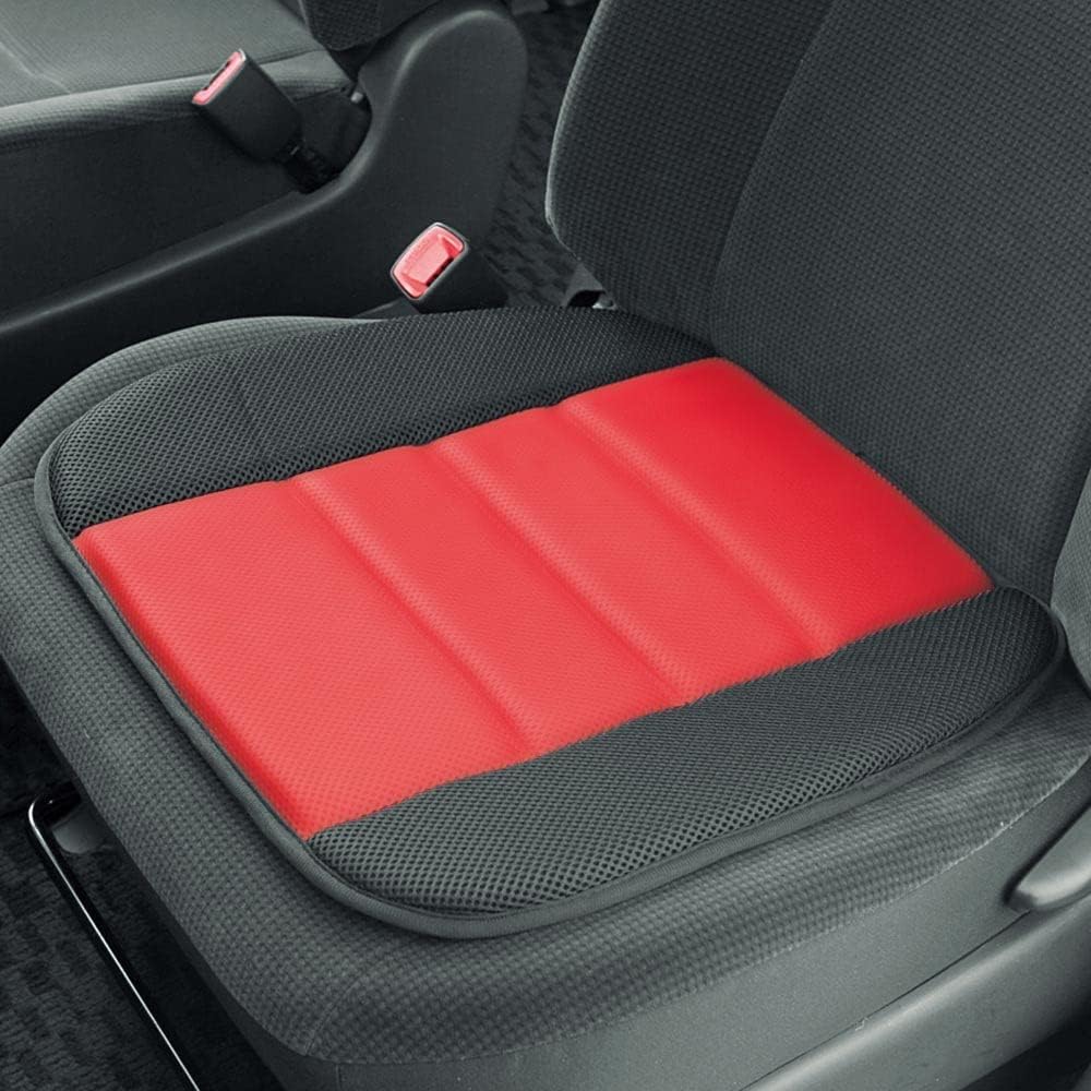 BONFORM Seat Cushion Mesh Fit for 1 Light/Regular Car (2 Front Seats & Rear Seat) Set Low Resilience Urethane Red 5339-93R