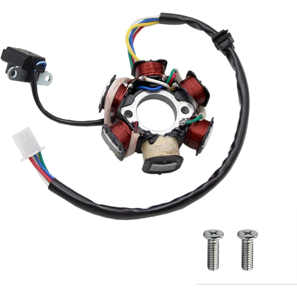 6 Coil 5 Wire Stator Magnet Probat 100% New Pure Copper Magnet Stator for GY6 50cc 125cc 150cc Scooter ATV Go Kart Taotao Lance JCL Moped