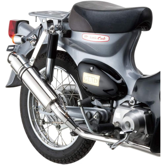 Nankai Parts (NANKAI) *Vehicle not included Cub/Little Cub Power Comp Muffler (Type 1) All Stainless Steel CM-01