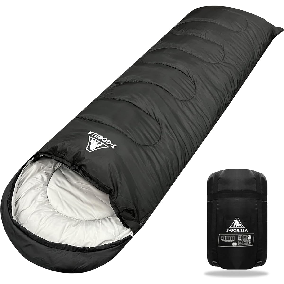 [Sloth Forest] Sleeping Bag, Sleeping Bag, Compact, All Seasons, For Winter, Limit Usage Temperature -7℃, Model Adopted by the Fire and Disaster Management Agency [Planned by a Japanese Company]