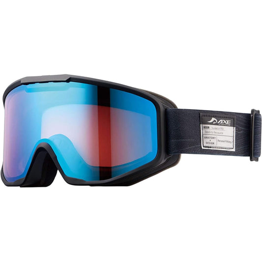 AX Ski/Snowboard Goggles UV Protection Function Large Glasses/Helmet Compatible AX800-WCM