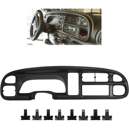 KUAFU Dashboard Instrument Cluster Board Panel 1998-2002 Dodge Lamp Pickup Track 1500 2500 3500 Black Dash Besel