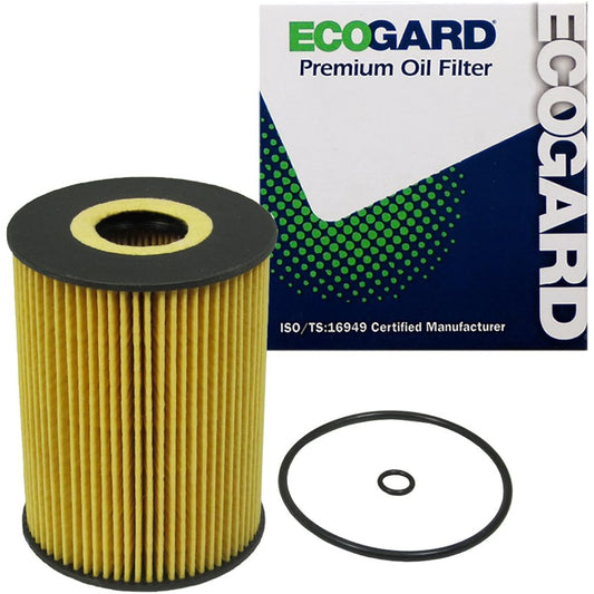 ECOGARD X5691 Premium cartridge engine oil filter conventional Porsche Macan 3.0L 2015-2018 911 3.8L 2009-2018 Cayen 4.8L 2008-2018 Panamera 3.6L 2011-2016 Panamera 4.8L 2010-2016