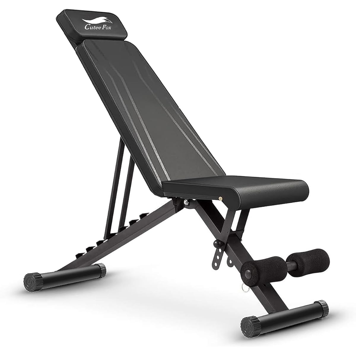 Training Bench, Incline Bench, Decline Bench, 7 Adjustable Levels, Foldable, Load Capacity 300KG, No Assembly Required, Flat Bench, Convenient Storage, Home Gym, Bench Press, Muscle Training, Japanese Instruction Manual Included 007/008